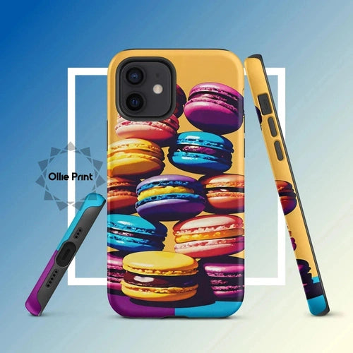 Ollieprint Delicious Macaron Tower Tough Case for iPhone® 11, 12, 13, 14, 15 - Ollie Print Designs LLC