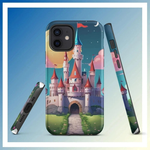 Ollieprint Fairytale Castle Artwork Tough Case for iPhone® 11, 12, 13, 14, 15 - Ollie Print Designs LLC