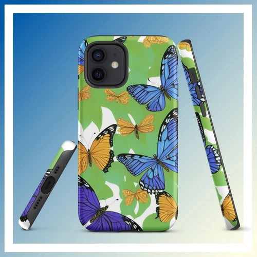 Ollieprint Butterfly Artwork Tough Case for iPhone® 11, 12, 13, 14, 15 - Ollie Print Designs LLC