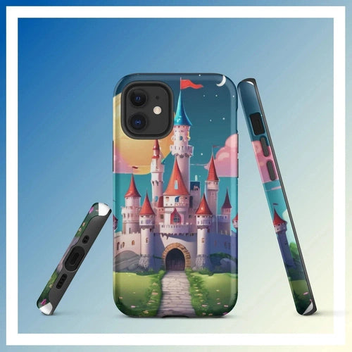 Ollieprint Fairytale Castle Artwork Tough Case for iPhone® 11, 12, 13, 14, 15 - Ollie Print Designs LLC