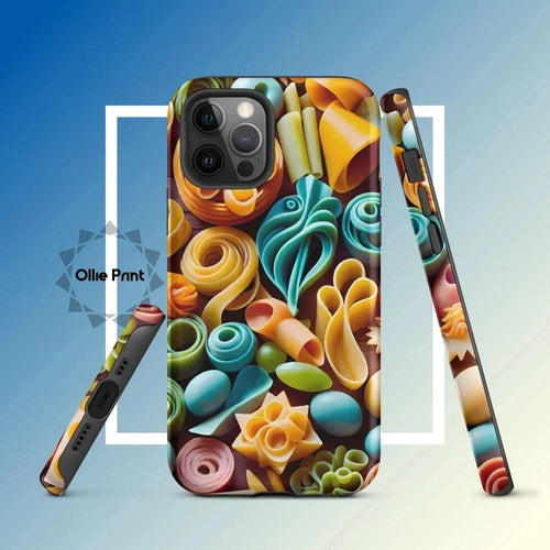 Ollieprint Pasta Shapes Art Tough Case for iPhone® - Ollie Print Designs LLC