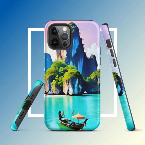 Ollieprint Thai Paradise Art Tough Case for iPhone® 11, 12, 13, 14, 15 - Ollie Print Designs LLC