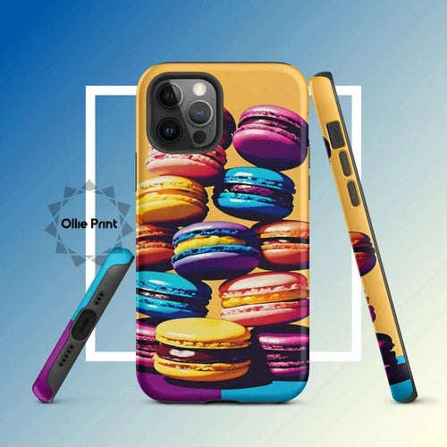 Ollieprint Delicious Macaron Tower Tough Case for iPhone® 11, 12, 13, 14, 15 - Ollie Print Designs LLC