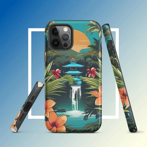 Ollieprint East Asia Paradise Artwork Tough Case for iPhone® 11, 12, 13, 14, 15 - Ollie Print Designs LLC