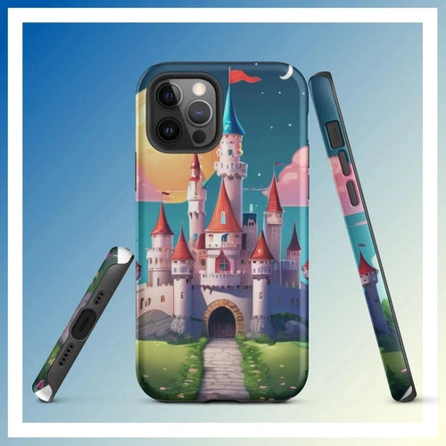 Ollieprint Fairytale Castle Artwork Tough Case for iPhone® 11, 12, 13, 14, 15 - Ollie Print Designs LLC