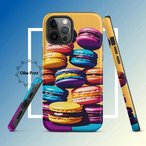 Ollieprint Delicious Macaron Tower Tough Case for iPhone® 11, 12, 13, 14, 15 - Ollie Print Designs LLC