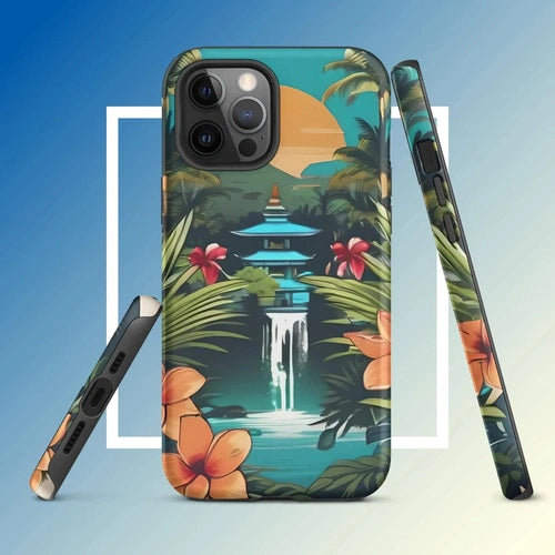 Ollieprint East Asia Paradise Artwork Tough Case for iPhone® 11, 12, 13, 14, 15 - Ollie Print Designs LLC