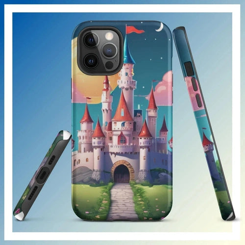 Ollieprint Fairytale Castle Artwork Tough Case for iPhone® 11, 12, 13, 14, 15 - Ollie Print Designs LLC