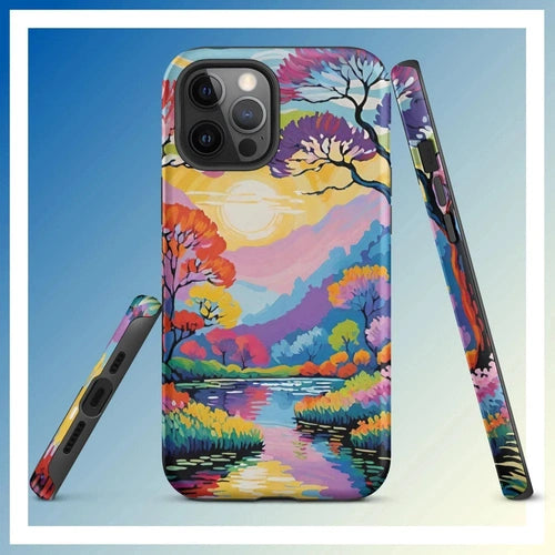 Ollie Print Lakeside Retreat iPhone® 11, 12, 13, 14, 15 Tough Case - Ollie Print Designs LLC