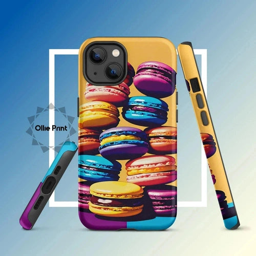 Ollieprint Delicious Macaron Tower Tough Case for iPhone® 11, 12, 13, 14, 15 - Ollie Print Designs LLC