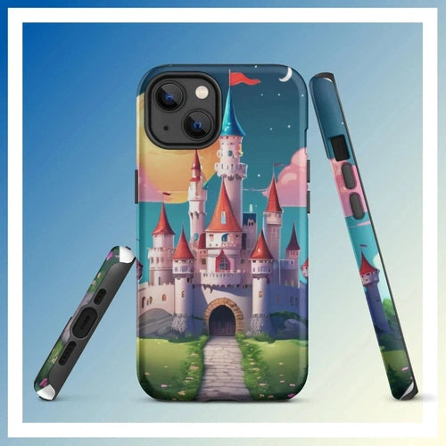 Ollieprint Fairytale Castle Artwork Tough Case for iPhone® 11, 12, 13, 14, 15 - Ollie Print Designs LLC