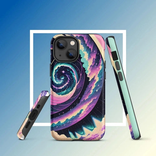 Ollie Print Purple Galaxies Artwork Tough Case for iPhone® 11, 12, 13, 14, 15 - Ollie Print Designs LLC