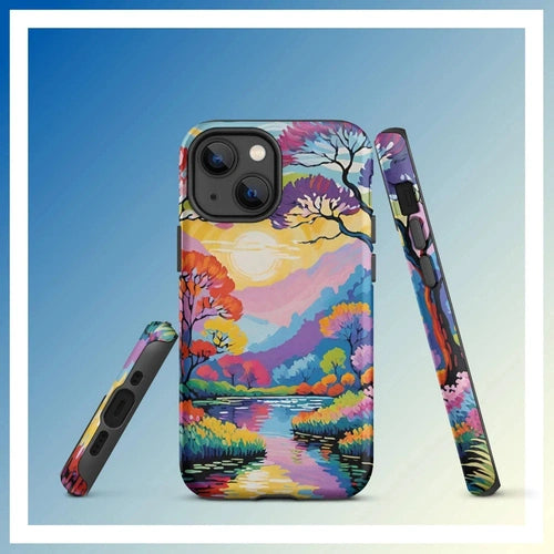 Ollie Print Lakeside Retreat iPhone® 11, 12, 13, 14, 15 Tough Case - Ollie Print Designs LLC