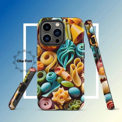 Ollieprint Pasta Shapes Art Tough Case for iPhone® - Ollie Print Designs LLC