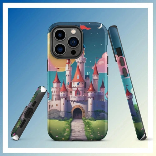 Ollieprint Fairytale Castle Artwork Tough Case for iPhone® 11, 12, 13, 14, 15 - Ollie Print Designs LLC