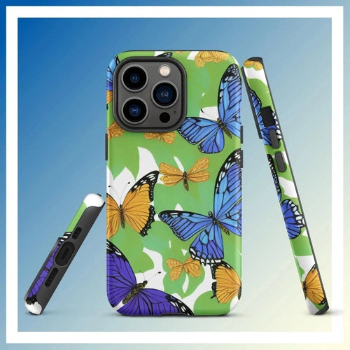 Ollieprint Butterfly Artwork Tough Case for iPhone® 11, 12, 13, 14, 15 - Ollie Print Designs LLC