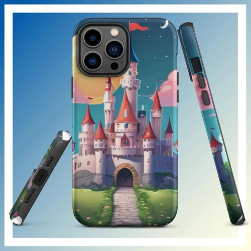 Ollieprint Fairytale Castle Artwork Tough Case for iPhone® 11, 12, 13, 14, 15 - Ollie Print Designs LLC