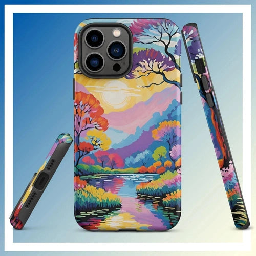 Ollie Print Lakeside Retreat iPhone® 11, 12, 13, 14, 15 Tough Case - Ollie Print Designs LLC