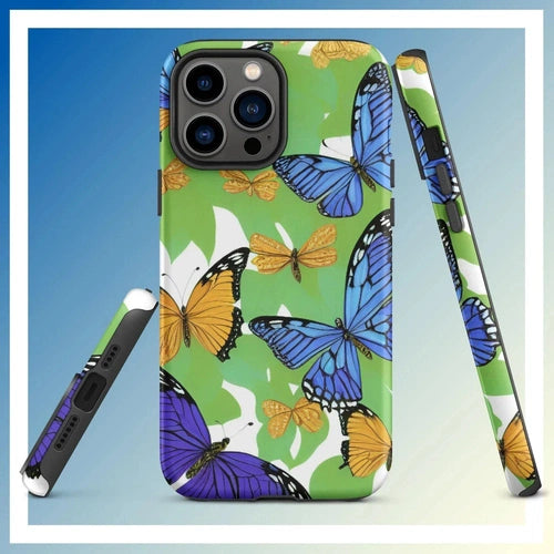 Ollieprint Butterfly Artwork Tough Case for iPhone® 11, 12, 13, 14, 15 - Ollie Print Designs LLC