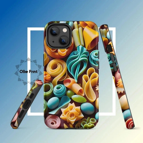 Ollieprint Pasta Shapes Art Tough Case for iPhone® - Ollie Print Designs LLC