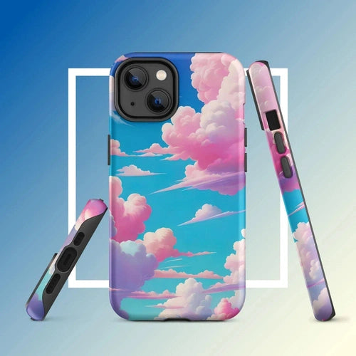 Ollieprint Cotton Candy Clouds Tough Case for iPhone® 11, 12, 13, 14, 15 - Ollie Print Designs LLC