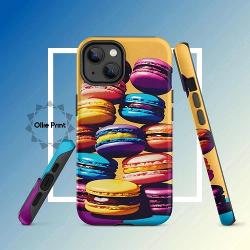 Ollieprint Delicious Macaron Tower Tough Case for iPhone® 11, 12, 13, 14, 15 - Ollie Print Designs LLC