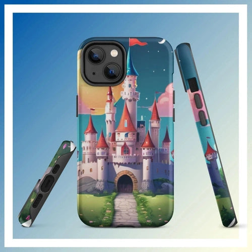 Ollieprint Fairytale Castle Artwork Tough Case for iPhone® 11, 12, 13, 14, 15 - Ollie Print Designs LLC