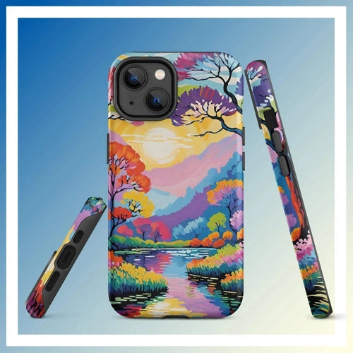 Ollie Print Lakeside Retreat iPhone® 11, 12, 13, 14, 15 Tough Case - Ollie Print Designs LLC