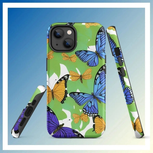 Ollieprint Butterfly Artwork Tough Case for iPhone® 11, 12, 13, 14, 15 - Ollie Print Designs LLC