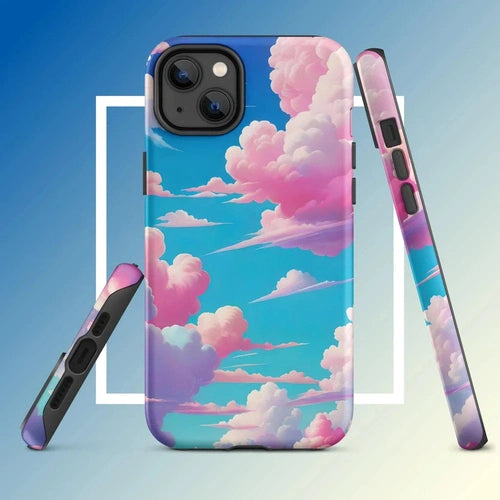 Ollieprint Cotton Candy Clouds Tough Case for iPhone® 11, 12, 13, 14, 15 - Ollie Print Designs LLC