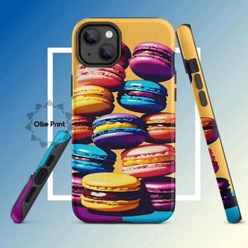 Ollieprint Delicious Macaron Tower Tough Case for iPhone® 11, 12, 13, 14, 15 - Ollie Print Designs LLC