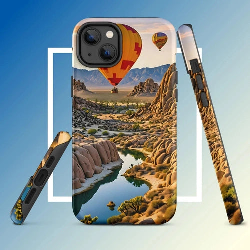 Ollie Print Canyon Balloon Tour Art Tough Case for iPhone® 11, 12, 13, 14, 15 - Ollie Print Designs LLC