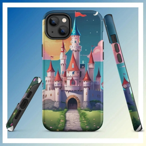 Ollieprint Fairytale Castle Artwork Tough Case for iPhone® 11, 12, 13, 14, 15 - Ollie Print Designs LLC