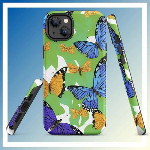 Ollieprint Butterfly Artwork Tough Case for iPhone® 11, 12, 13, 14, 15 - Ollie Print Designs LLC