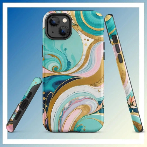 Ollie Print Marble Mosaic Tough Case for iPhone® 11, 12, 13, 14, 15 - Ollie Print Designs LLC