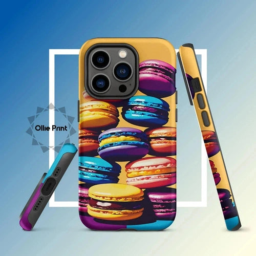 Ollieprint Delicious Macaron Tower Tough Case for iPhone® 11, 12, 13, 14, 15 - Ollie Print Designs LLC