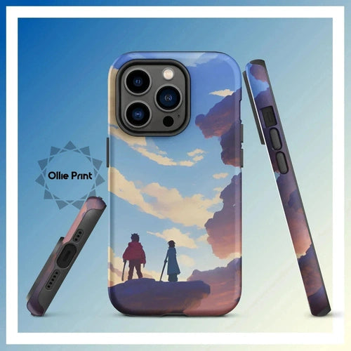 Ollieprint Anime Style Cloud Walkers Art Tough Case for iPhone® 11, 12, 13, 14, 15 - Ollie Print Designs LLC