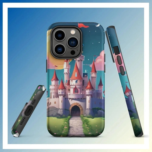 Ollieprint Fairytale Castle Artwork Tough Case for iPhone® 11, 12, 13, 14, 15 - Ollie Print Designs LLC