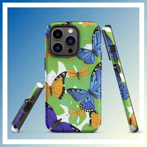 Ollieprint Butterfly Artwork Tough Case for iPhone® 11, 12, 13, 14, 15 - Ollie Print Designs LLC