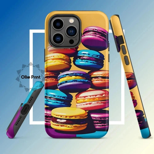 Ollieprint Delicious Macaron Tower Tough Case for iPhone® 11, 12, 13, 14, 15