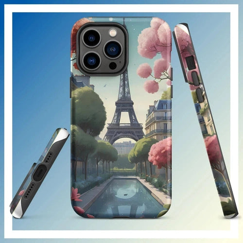 Parisian Chic: Eiffel Tower Art Tough Case for iPhone® 11 - 15