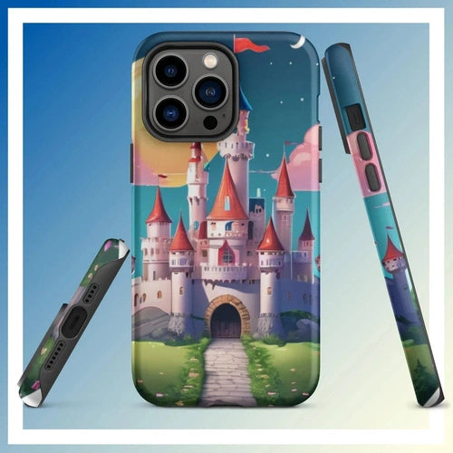 Ollieprint Fairytale Castle Artwork Tough Case for iPhone® 11, 12, 13, 14, 15 - Ollie Print Designs LLC