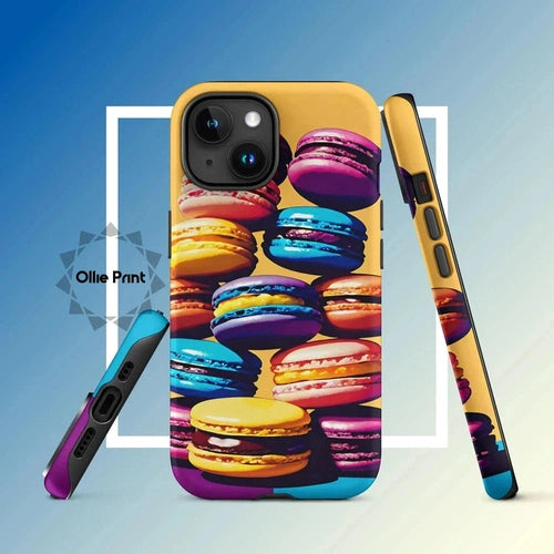 Ollieprint Delicious Macaron Tower Tough Case for iPhone® 11, 12, 13, 14, 15