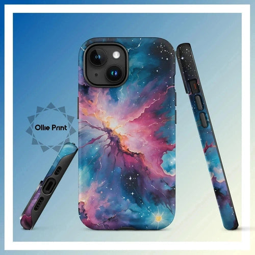 Ollieprint Celestial Artwork Tough Case for iPhone® 11, 12, 13, 14, 15