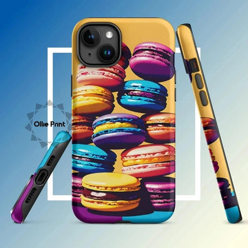 Ollieprint Delicious Macaron Tower Tough Case for iPhone® 11, 12, 13, 14, 15