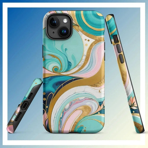 Ollie Print Marble Mosaic Tough Case for iPhone® 11, 12, 13, 14, 15