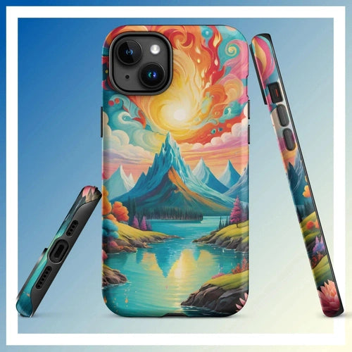 Ollie Print Fire and Water Art Tough Case for iPhone® 11, 12, 13, 14, 15