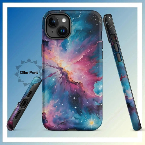 Ollieprint Celestial Artwork Tough Case for iPhone® 11, 12, 13, 14, 15