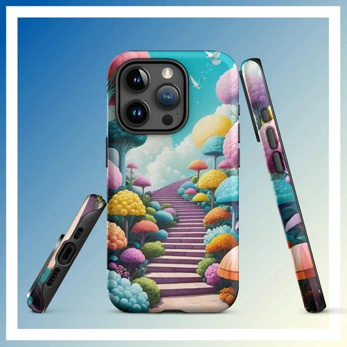 Ollieprint Stairway to the Sky Art Tough Case for iPhone® 11, 12, 13, 14, 15