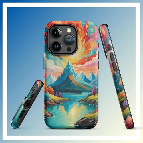 Ollie Print Fire and Water Art Tough Case for iPhone® 11, 12, 13, 14, 15